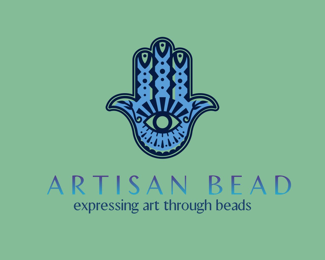 Logo of Artisan Beads with a stylized hand and eye symbol.